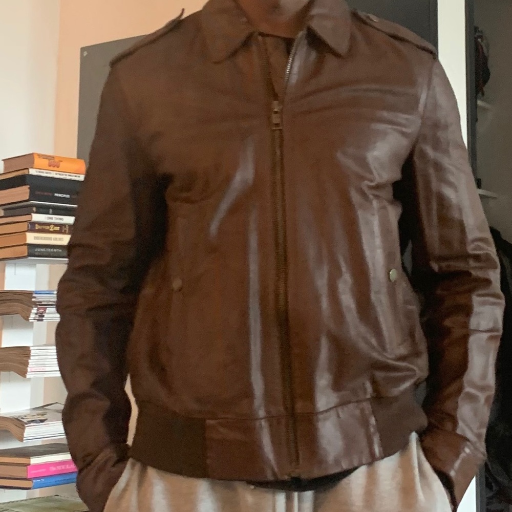 Mark Jacobs Leather Bomber